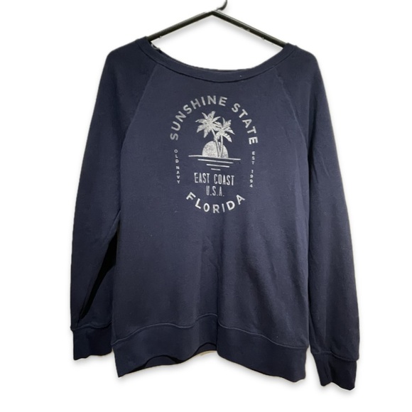 Old Navy EUC Florida Sunshine State Graphic Oversized Sweatshirt (Size S) - Picture 1 of 6